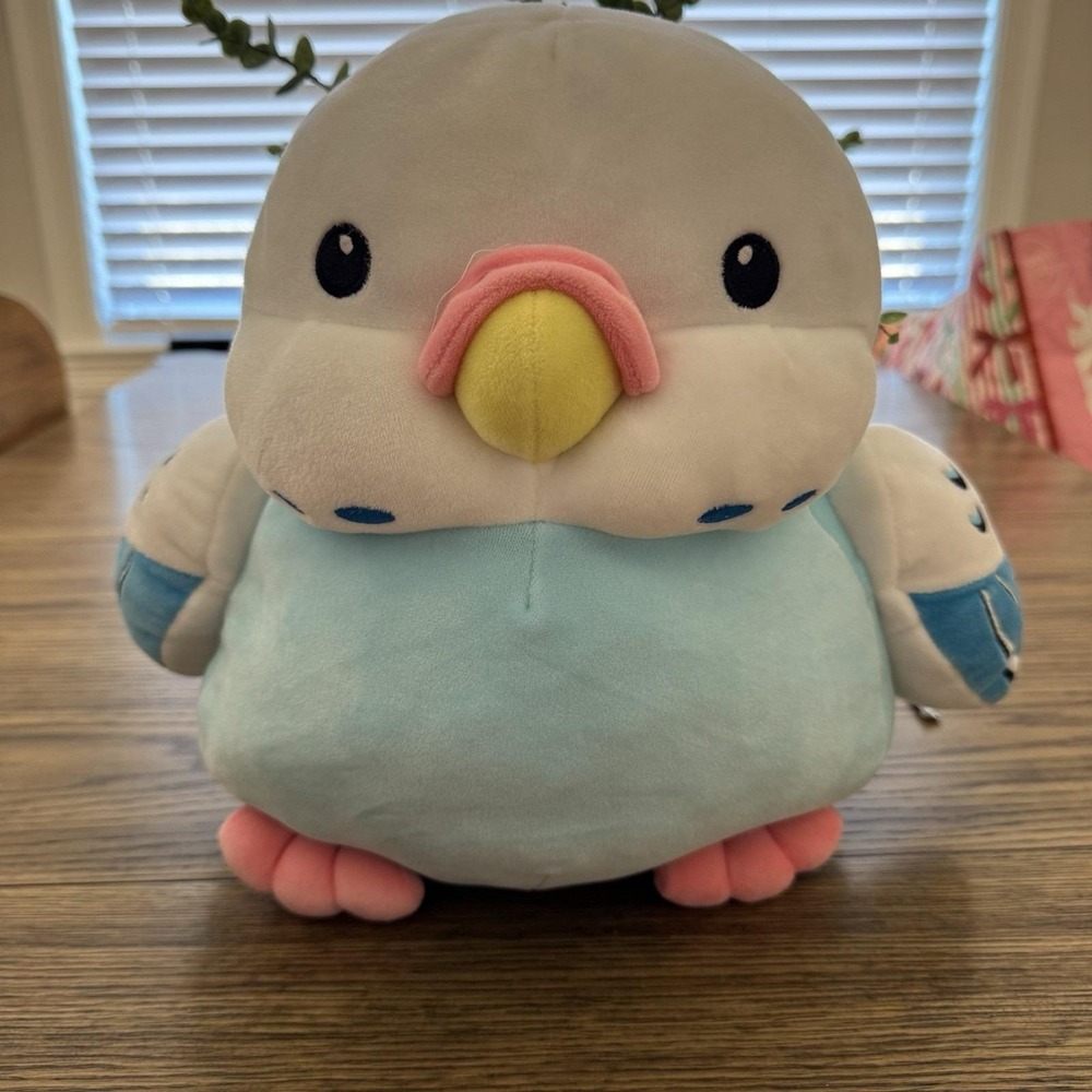 Fiesta Parakeets Blue Bird Soft Stuffed Animal Plush Toy 10"